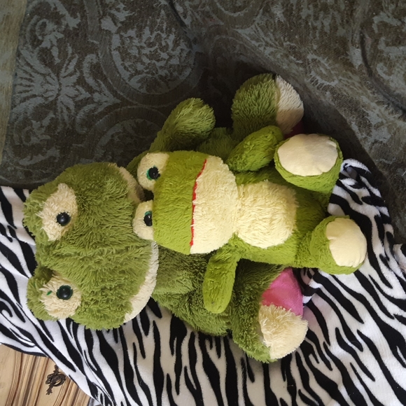 Frogs Stuffed Animals Plush toys Lot set Big And Small Duo - Picture 3 of 10